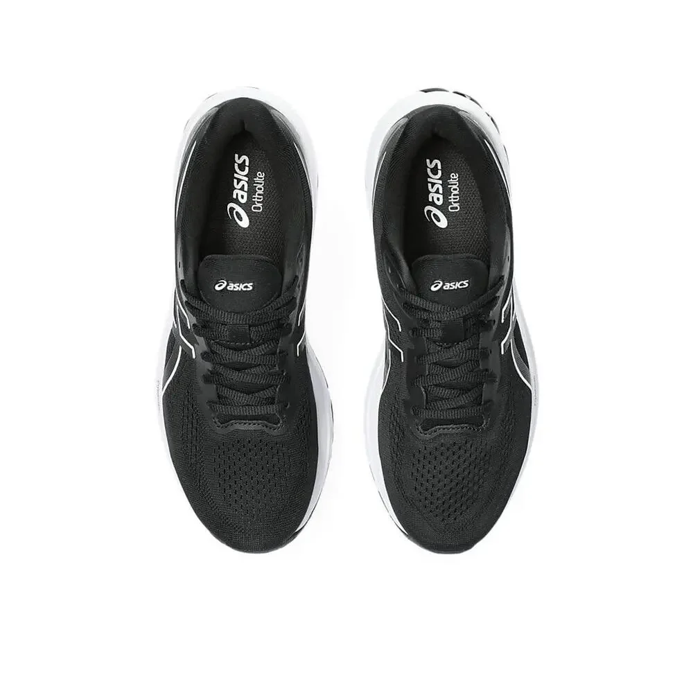 ASICS WOMENS GT-1000 12 RUNNING SHOES 5 BLACK WHITE